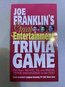 Joe Franklin's Great Entertainment Trivia Game, Paperback by Franklin, Joe - Imagen 1 de 3