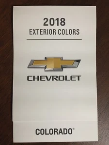 Chevrolet Colorado 2018 concesionario tabla de colores exterior nuevo - Imagen 1 de 3