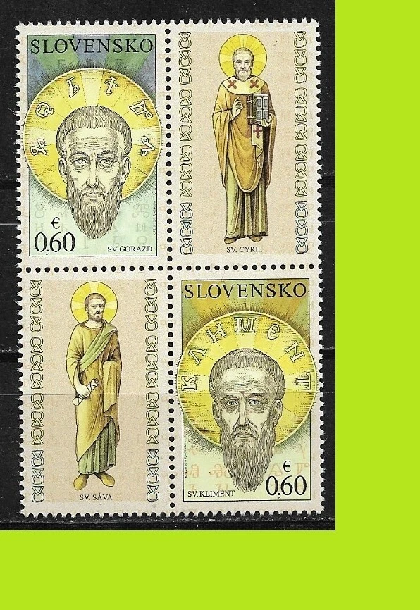 Slovakia 2010 The Seven Saints - 2 Stamps - MNH - Image 1 of 1