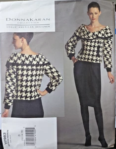 Vogue Sewing Pattern 2983 Misses 12-16 Shawl Collar Jacket and Skirt Corpcore - Picture 1 of 8