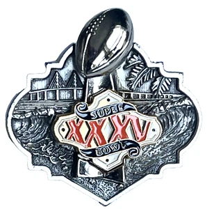 SELTEN NEU 2001 SUPER BOWL XXXV PRESSE MEDIEN PIN RDZ NUMMERIERT GIANTS VS RAVENS - Bild 1 von 2