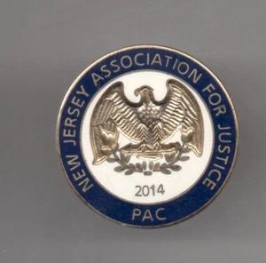 2014 NJAJ New Jersey Association for Justice PAC Ansteck-/Mützennadel - Bild 1 von 1