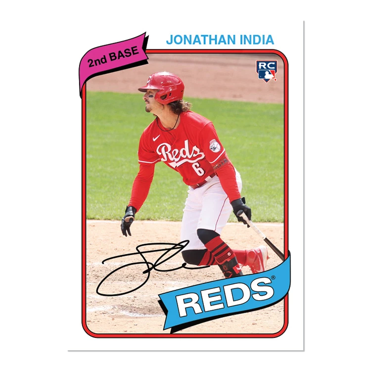 Jonathan India 49 RC from 2021 TBT Throwback Thursday Set 17 1980 Topps MLB Card - Image 1 of 1