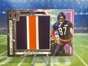 2025 Panini Impeccable Luther Burden III Rookie 3 Color Patch /49 Bears RC - Picture 1 of 3