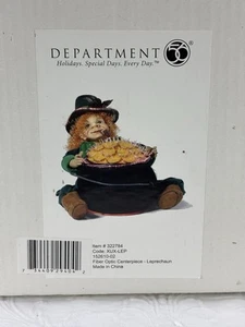 Dept 56 Fiber Optic Leprechaun w/box Pot Of Gold St Patrick’s Day Vintage Irish - Picture 1 of 24