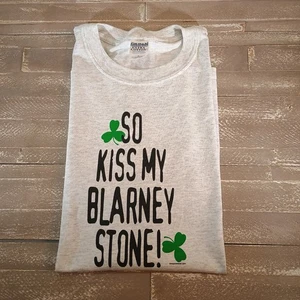 So, Kiss My Blarney Stone, Herren T-Shirt Xl, hellgrau - Bild 1 von 4