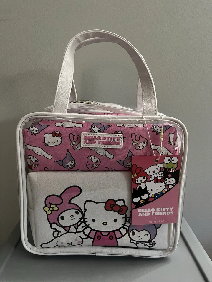 Hello Kitty And Friends X Primark 3pc Makeup Bag NWT - Image 1 of 1