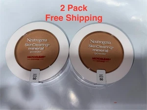 2 Neutrogena SkinClearing Mineral Powder -Soft Beige 50 - Set of 2. Exp 10/25 - Picture 1 of 3