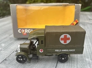 CORGI CLASSICS THORNYCROFT 1929 MILITARY FIELD AMBULANCE BOXED 923 VINTAGE 1985 - Picture 1 of 24