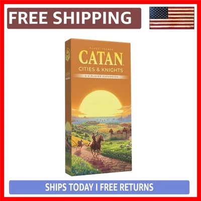 Expansão de jogo de tabuleiro Cities & Knights para 5-6 jogadores – Eleve sua estratégia Expe... - Imagem 1 de 4