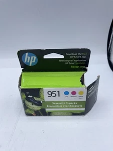 Genuine HP 951 Tri-Color Ink Cartridges Cyan Magenta Yellow Exp: Nov 2026 USED - Picture 1 of 4