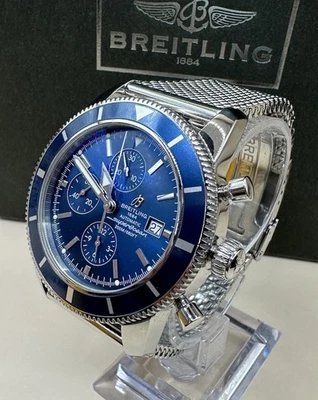 Reloj Breitling Superocean Heritage Cronógrafo Acero Inoxidable Esfera Azul 46mm A13320 Foto 1 de 4