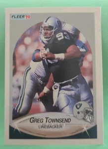 1990 Fleer - Greg Townsend #261 - Los Angeles Raiders  - Picture 1 of 2