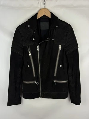 Allsaints Imagara Suede Biker Men’s Leather Jacket Size XS  - Image 1 of 4