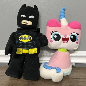LEGO Batman & Unikitty Plush Stuffed Animal Toy Set Kids Room Decor - Picture 1 of 6