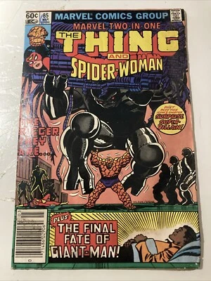 Marvel Two In One  -Thing And Spider-Woman Comic #85 - image 1 of 4