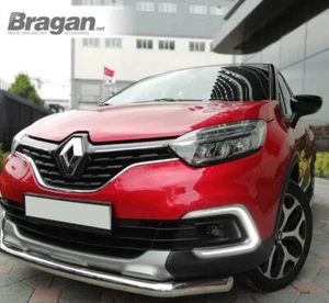 Barra spoiler anteriore per Renault Kadjar 2015 + paraurti inox mento spinta - Foto 1 di 3