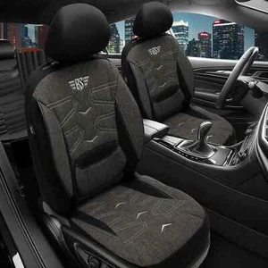 2x Sitzbezüge passend für Renault Scenic 3 ab 2009-2016 (Schwarz) | PRIME - Bild 1 von 12