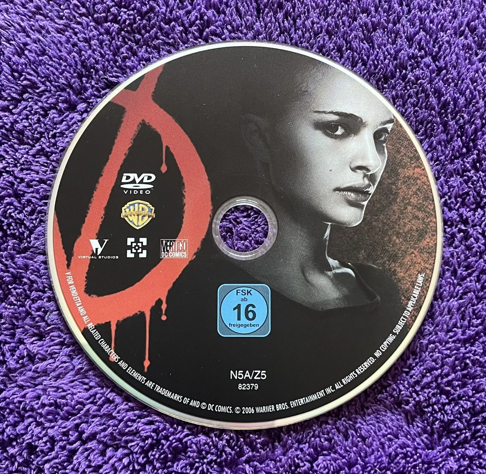 V for Vendetta - DVD Disc Only - Drama (2006) Natalie Portman - Free UK P&P - Image 1 of 1