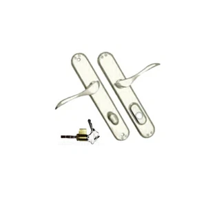 Pella Active Handle Right Hand Keyed Set for Hinged Door w/ Key Lock - Champagne - Picture 1 of 2