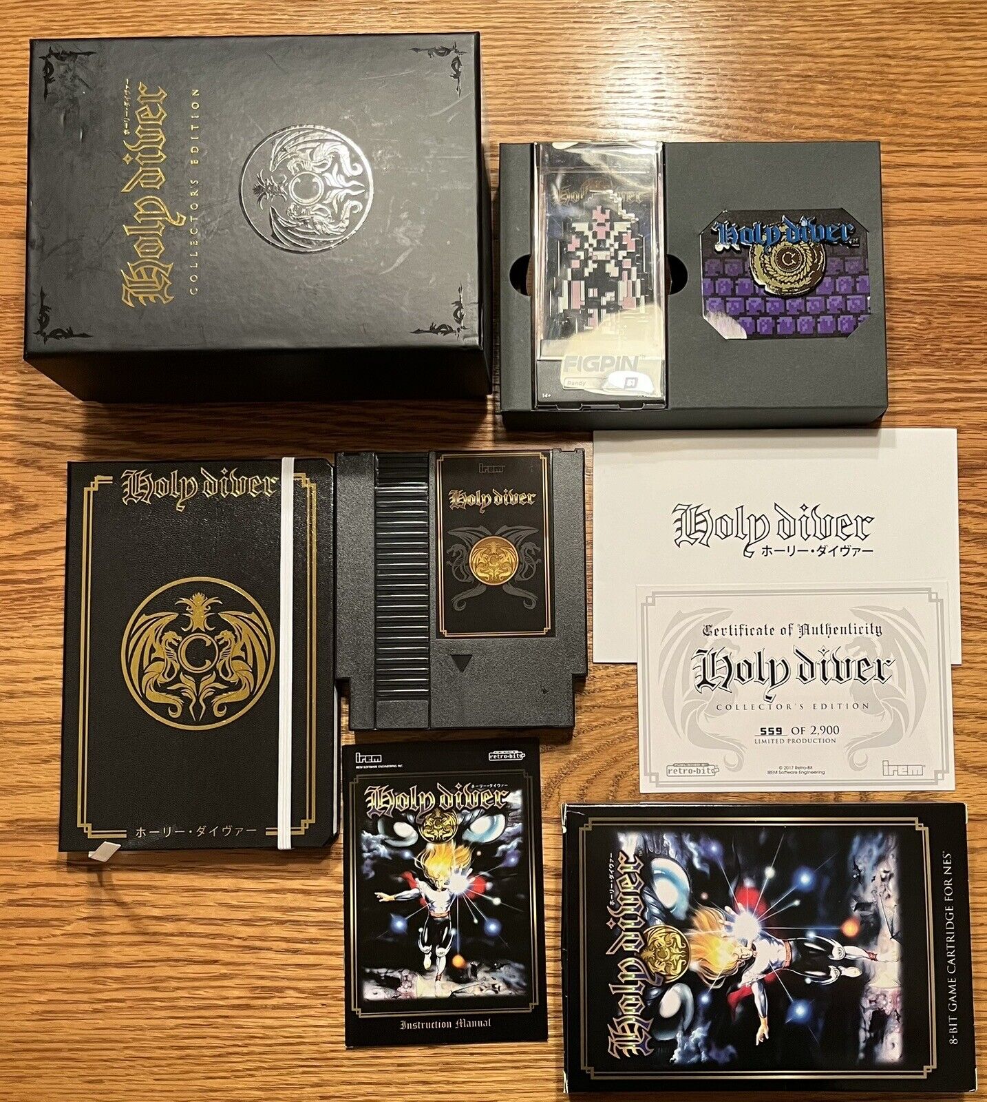 Retrobit Holy Diver Collectors Edition For Nintendo NES Tested And Working