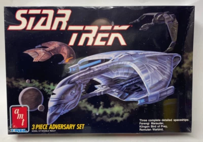 Star Trek  3 Piece Adversary Set Model Kit  #6858  AMT STILL SEALED      REDUCED - Image 1 of 4
