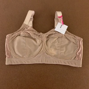 Abergele Women's 32D Nude Full Coverage Support Underwire Minimizer Bra 4002 NWT - Picture 1 of 6