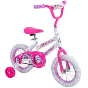 Bicicleta Armable Portable Para Niñas de 3 a 5 años Con Ruedas De Seguridad 12" - Picture 1 of 5