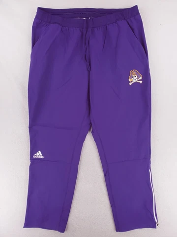 Adidas ECU East Carolina University Pirates Purple Track Pants Mens Sz 2XL Cover