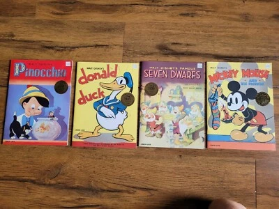 Walt Disney Linen-Like Books, Set of 4 - Image 1 of 4