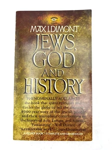 Jews God and History Max I. Dimont 1964 Paperback Vtg Jewish History Religion - Picture 1 of 9