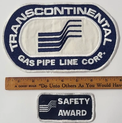 2 Parches Transco de Colección Transcontinental Gas Pipe-Line Corp Mono Trabajo ¡BONITO! Foto 1 de 4