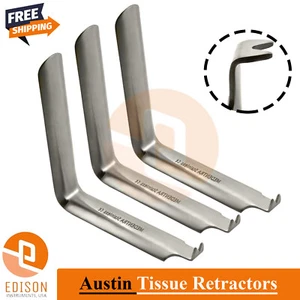 3Pcs Dental Austin Cheek Tongue Retractor Oral Surgery Soft Tissue Surgical Tool - Picture 1 of 3
