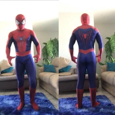 The Amazing Spiderman 2 Jumpsuit Spider-man Cosplay Costume Suit Halloween - Image 1 of 4
