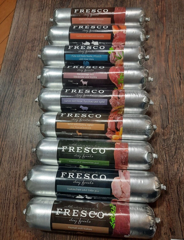 2x Fresco BARF Wurst Complete-Menüs in 9 verschiedene Sorten - Bild 1 von 1