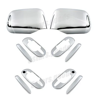 Accessories Chrome Side Mirror + Door Handle Covers For Honda CR-V 1997-2001 - Image 1 of 4
