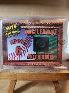 2011 Hits Memorabilia Jimmy Kimmel Button Patch 5/5 Rare Game Used Logo