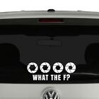 What The F Photography Pun Photographer Vinyl Decal Sticker
