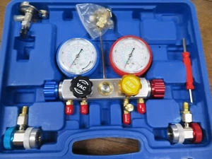 Juego de manómetros de 4 válvulas OMT Orion Motor Tech y estuche de almacenamiento - Imagen 1 de 8