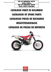 Beta Parts Manual Book Chassis & Engine 2019 RR 2T ENDURO 250 / 300cc - Picture 1 of 12