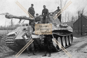 Photo tank tiger panther soldiers of the Wehrmacht