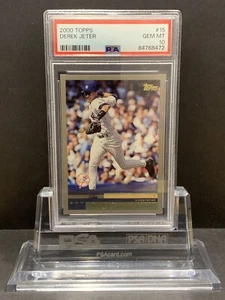 Tarjeta Topps Derek Jeter 2000 #15 PSA 10 New York Yankees - Imagen 1 de 2