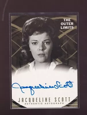 Outer Limits 2002 Premiere autograph card A12 Jacqueline Scott - Image 1 of 2
