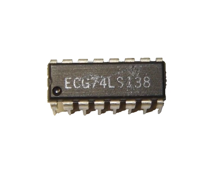 3 pcs Original Vintage ECG74LS138 Demultiplexer  TTL Integrated Circuit DIP16  - Image 1 of 1