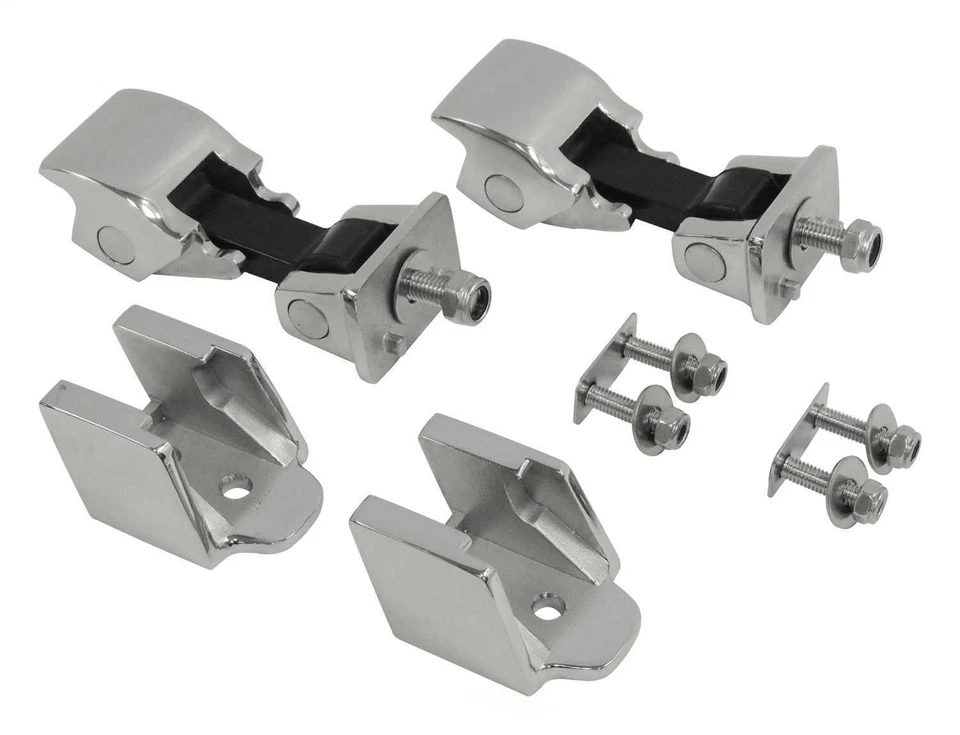 KIT DE CIERRE DE CAPÓ IZQUIERDO Y DERECHO DE ACERO INOXIDABLE JEEP WRANGLER 1997-2006 Foto 1 de 1