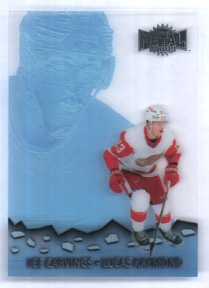 2021-22 UD Skybox Metal Universe Ice Carvings Acetate #IC-19 Lucas Raymond - Image 1 of 2