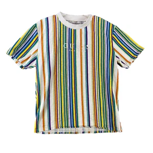 Guess Originals T Shirt Men’s M Los Angeles Vertical Striped Relaxed 90"s Y2K - Picture 1 of 6