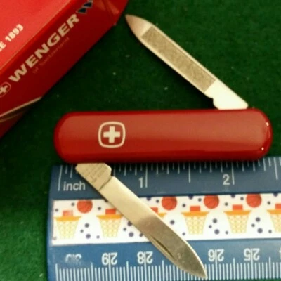 Cuchillo Presidente Wenger, Ejército Suizo, 16928, Mangos Rojos, Nuevo en Caja Foto 1 de 3