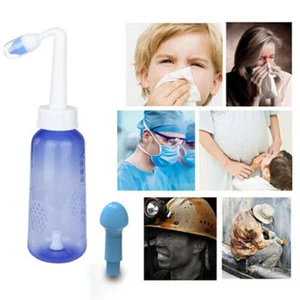 Hydro Nose Washer Neti Pot Sinus Rinse Treatments Bottle Nasal Irrigation System - Picture 1 of 12