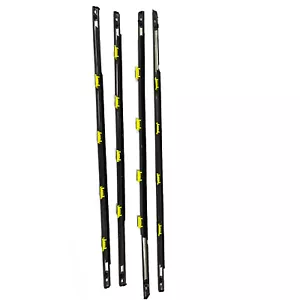 4PCS For 1996-2000 Honda Civic DX 4D Window Trim Glass Door Belt Rubber Black - Picture 1 of 6